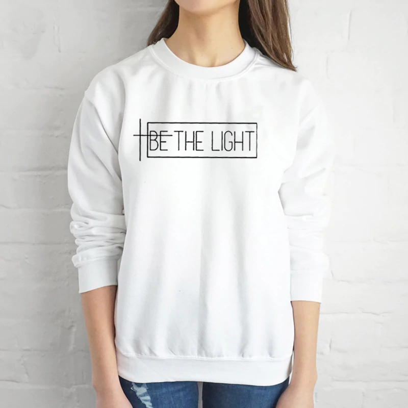 Be The Light Sweater Faith Blessings